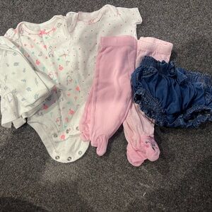 Adorable Pink and Blue Baby Outfit Set